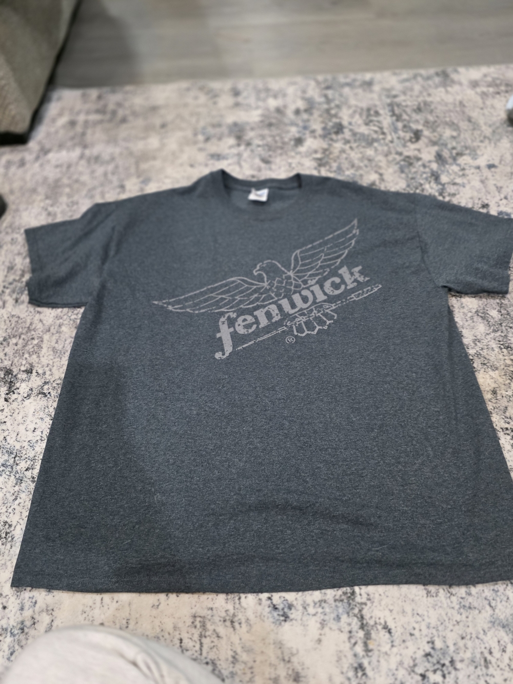Gildan Charcoal Fenwick Eagle Graphic Tee